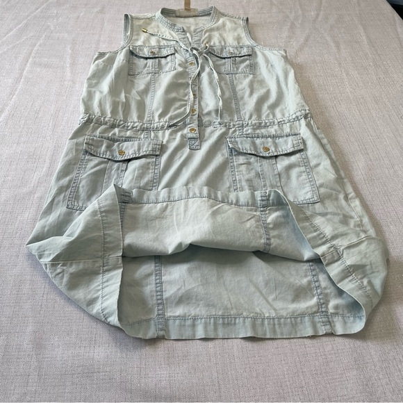 MICHAEL Michael Kors Blue Sleeveless Denim Dress. Size M - Picture 6 of 9